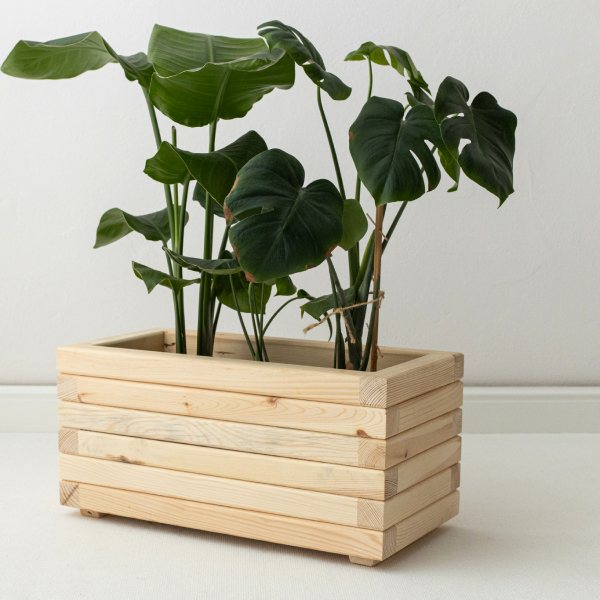 Wooden Rectangular Planter