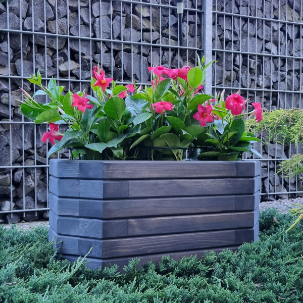 Long Octagonal Wooden Planter (impregnated)