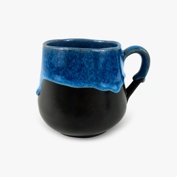 Blue black cup