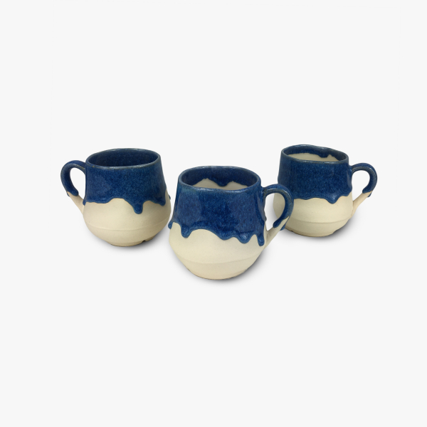 Blue cream cup