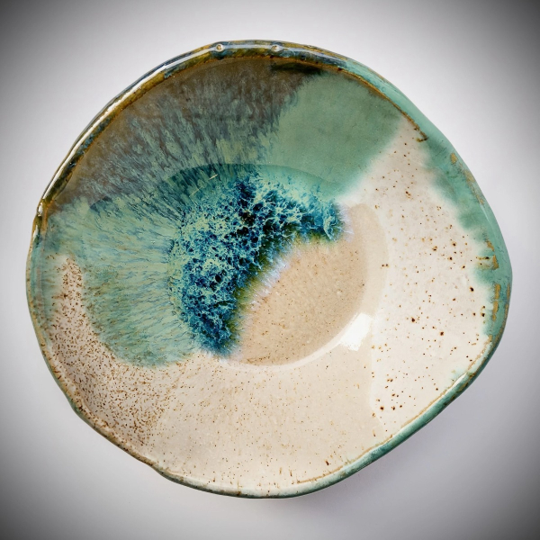 Bowl "turquoise freckle"