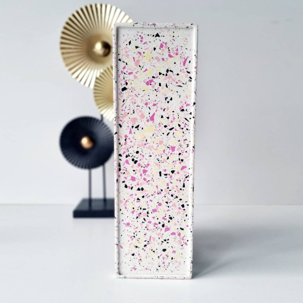 Candle Tray Terrazzo Pink