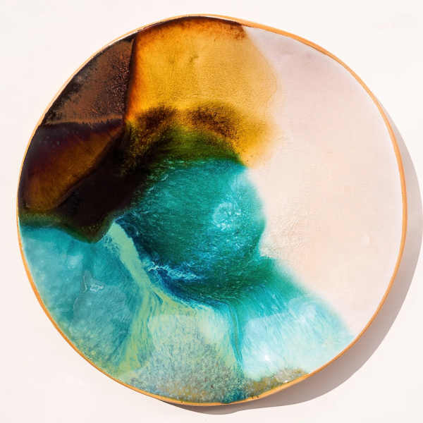 Dinner plate "sunny galaxy"