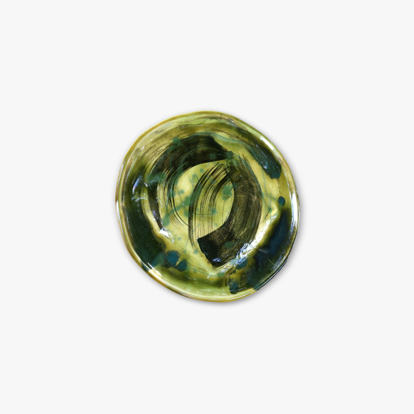 Green abstract plate