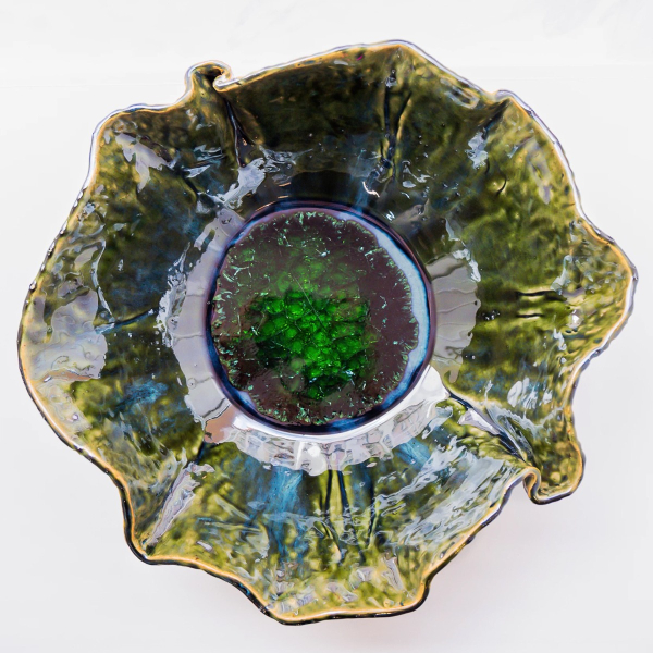 Large bowl "green bloom"