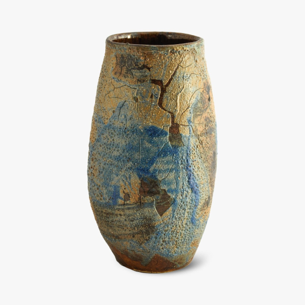 Light brown/blue vase