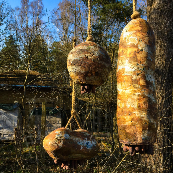 Garden Sculpture-Feature "Metal Squids"