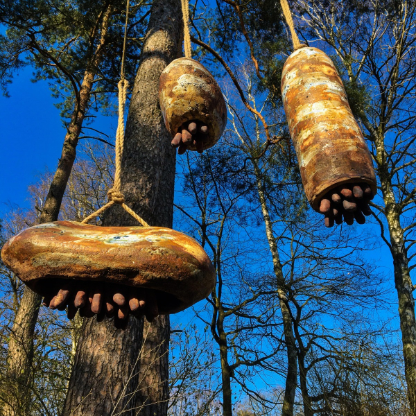 Garden Sculpture-Feature "Metal Squids"