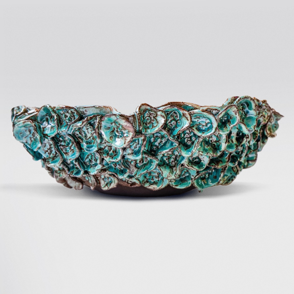 Large Bowl "TURQUOISE FLOWER"