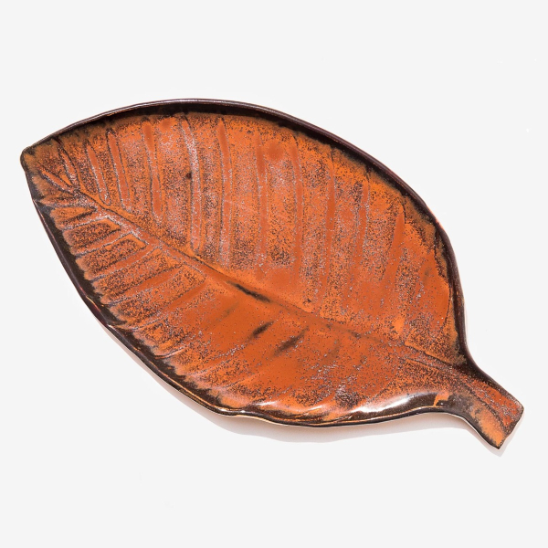 Platter "brown leaf"