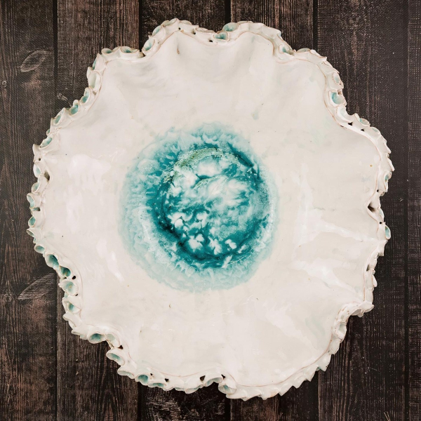 Platter "shell" white