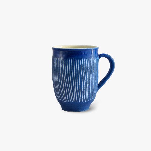 Blue porcelain mug