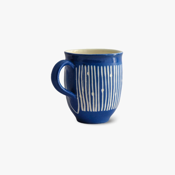 Blue porcelain mug