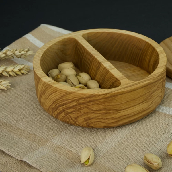 Wooden ash bowl for snacks