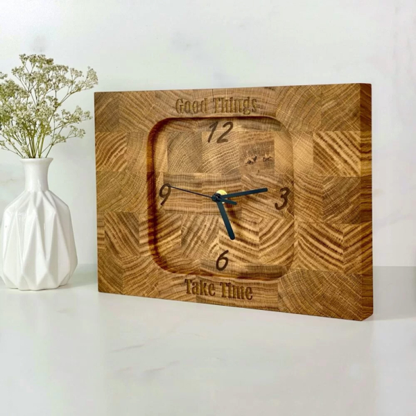 Wooden clock