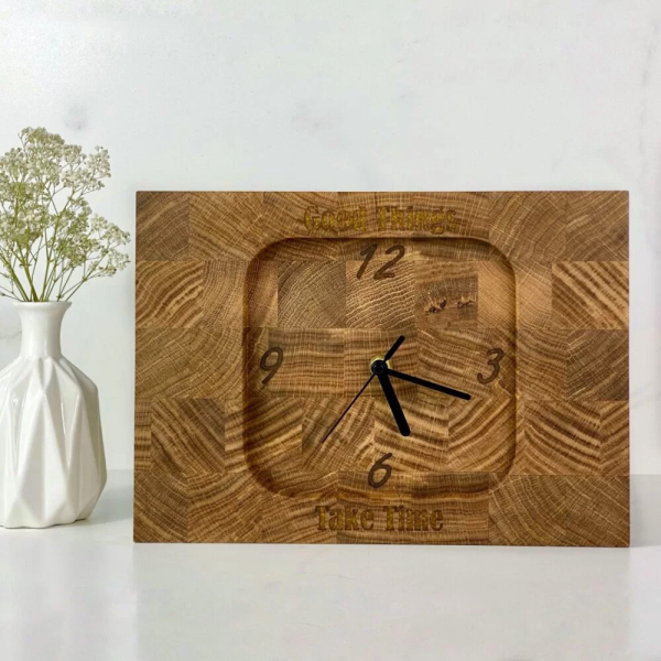 Wooden clock