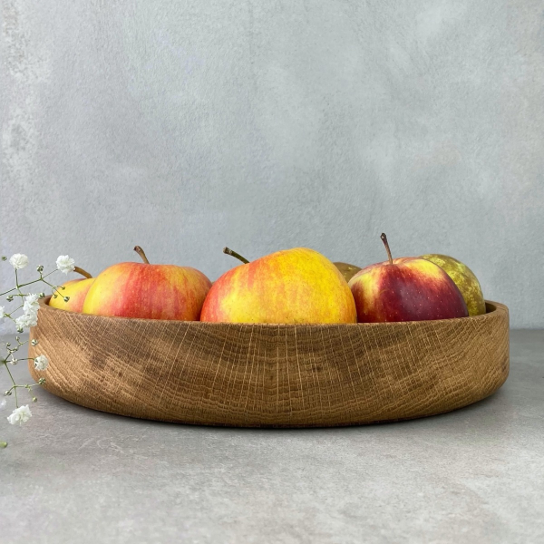 Wooden tray for fruit and dishes