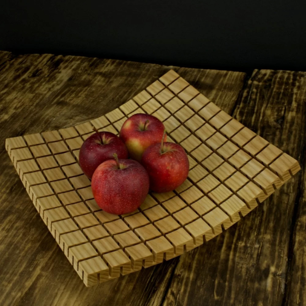 Wooden tray made of ash